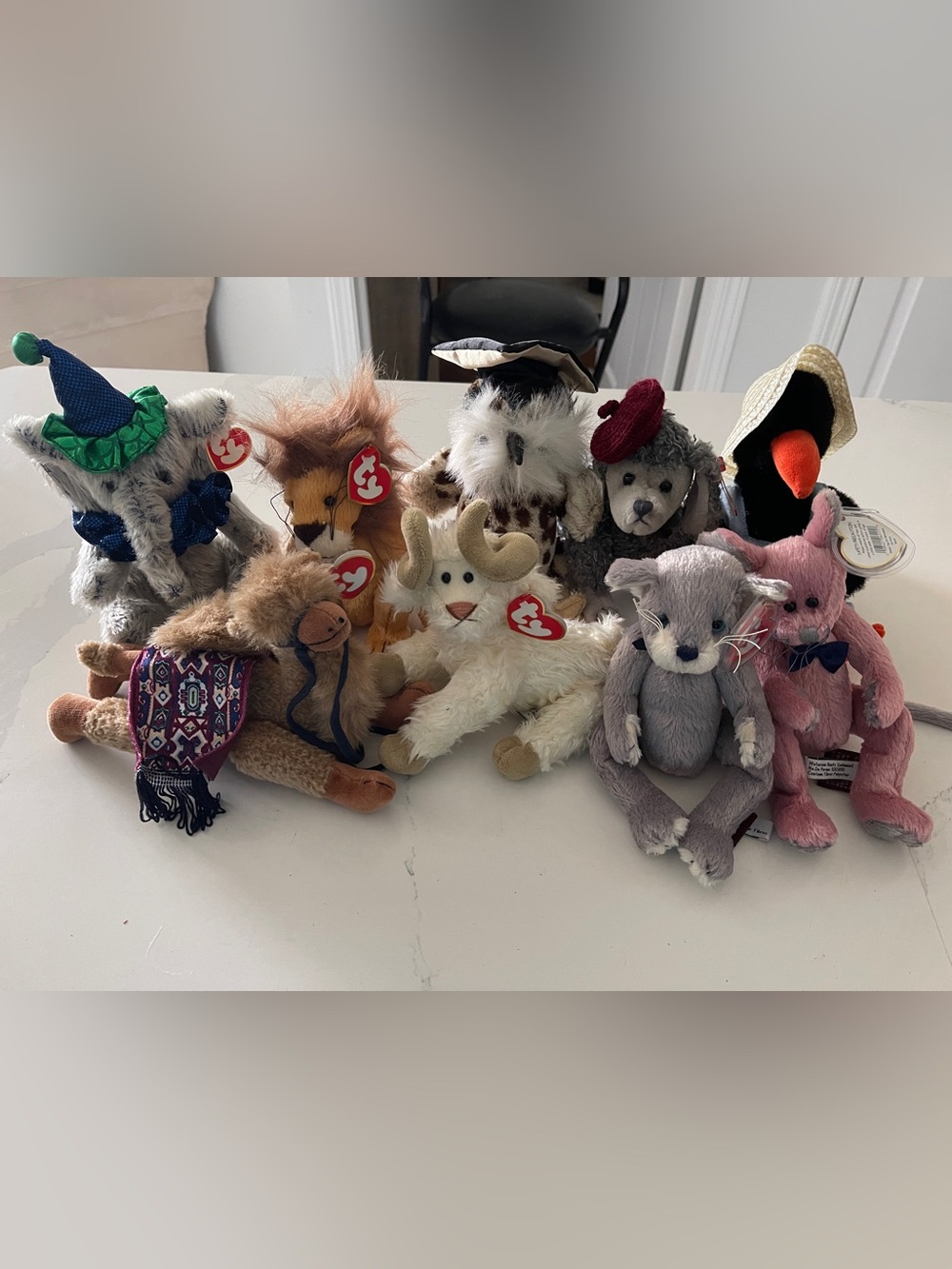Ty Attic Treasures Lot of 9 Animals MWMT Cawley Cromwell Fairchild Kingston More